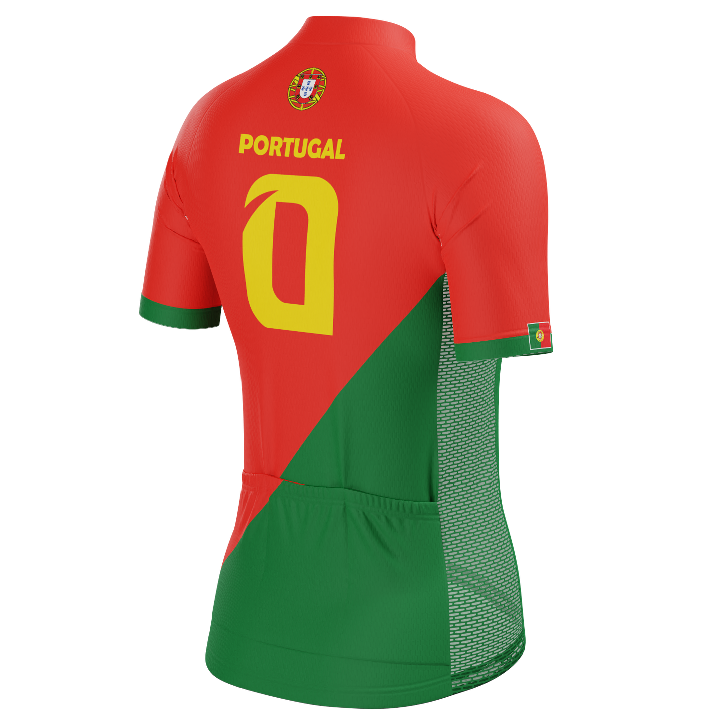 Women's Portugal Soccer Short Sleeve Cycling Jersey