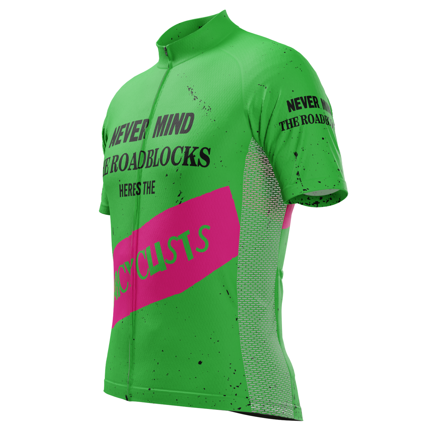 Men's Never Mind The Roadblocks Short Sleeve Cycling Jersey