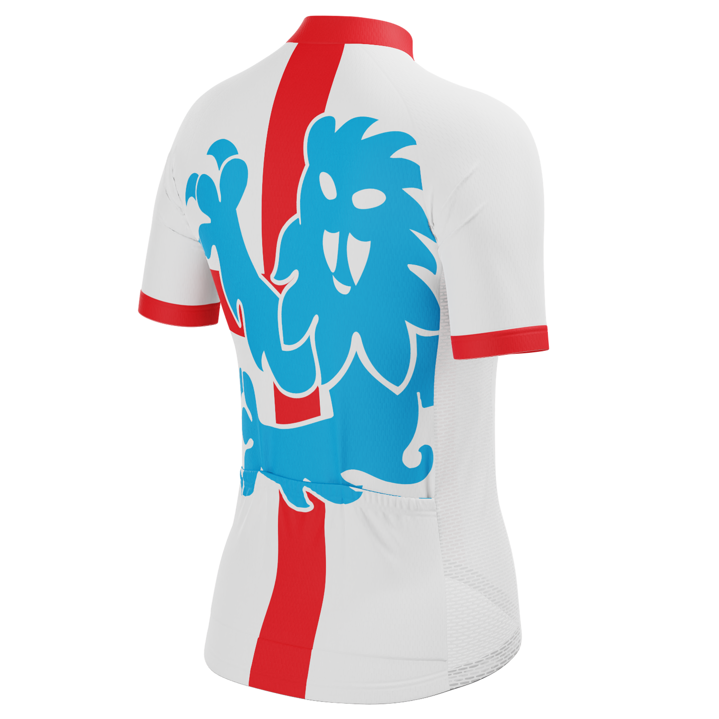 Women's Three Lions England National Flag Short Sleeve Cycling Jersey