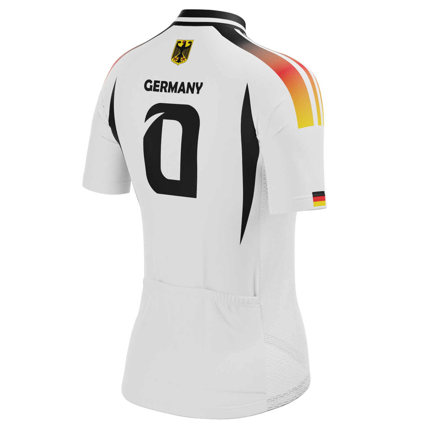 Women's Germany Soccer Short Sleeve Cycling Jersey