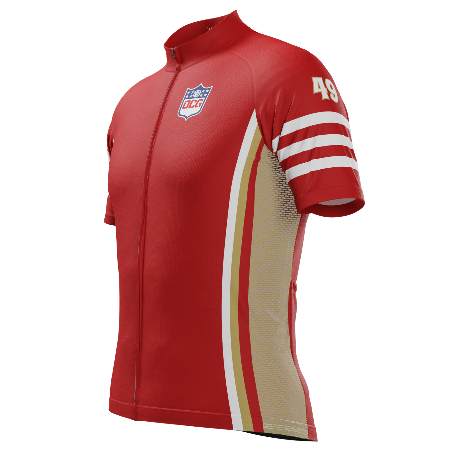 Men's San Francisco Football Short Sleeve Cycling Jersey