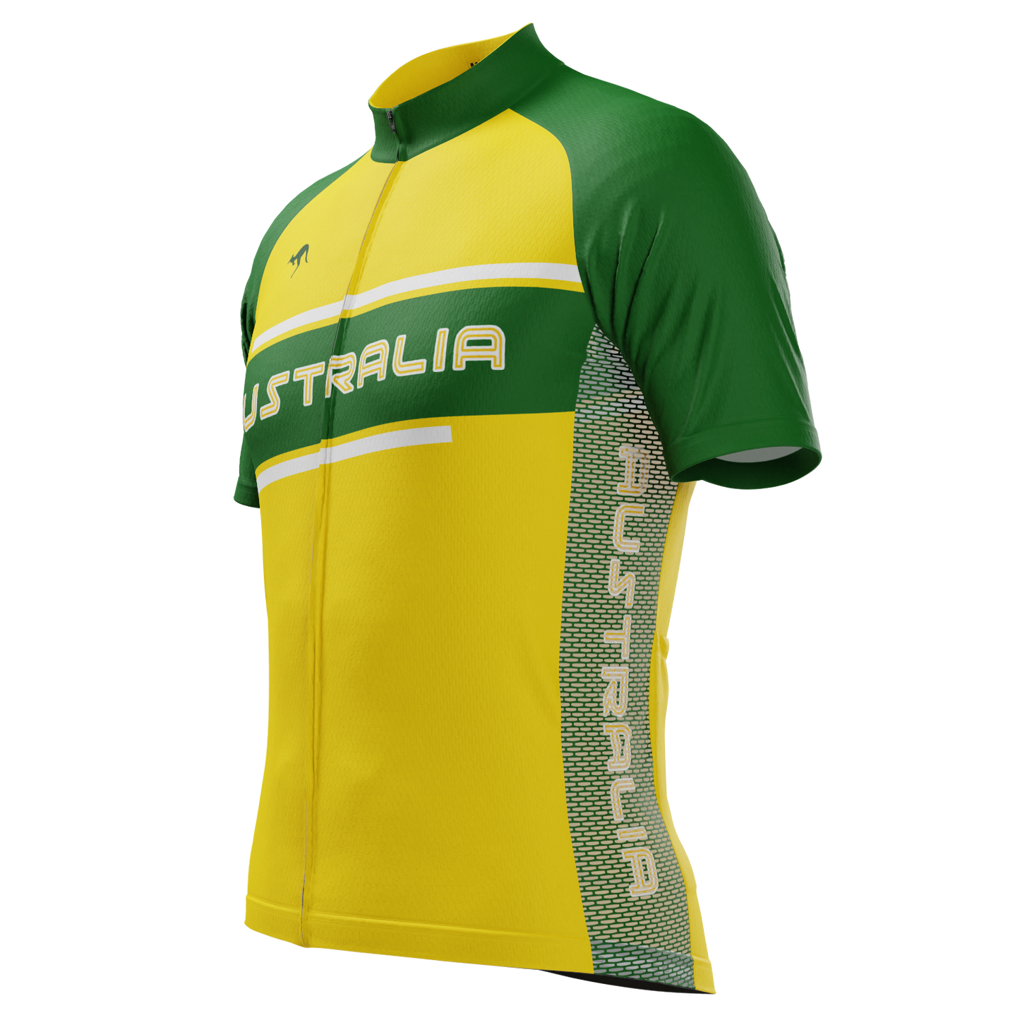 Men's Australia Boxing Kangaroo Short Sleeve Cycling Jersey