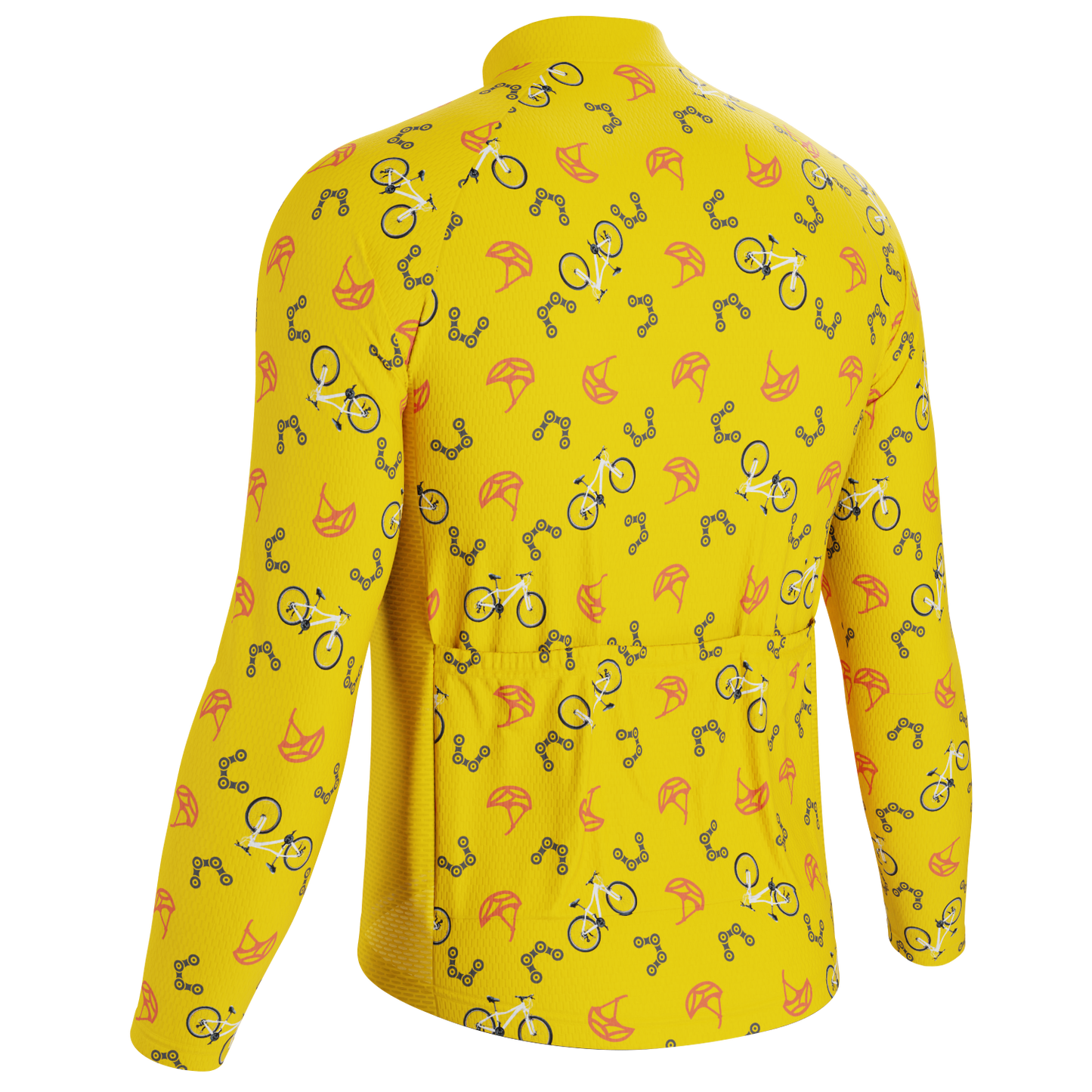 Men's Custom Bike & Helmets Design Personalized Long Sleeve Cycling Jersey