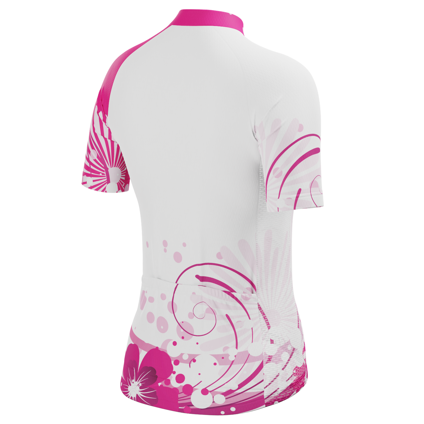 Women's Floral Swirl Short Sleeve Cycling Jersey