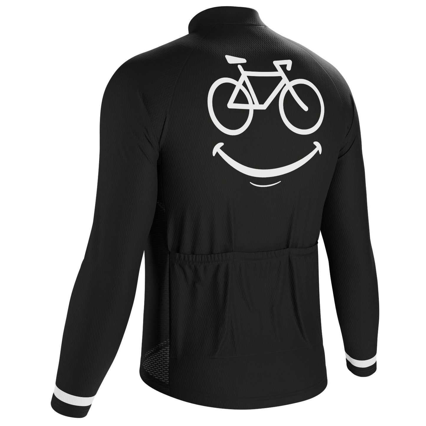Men's Smiling Bike Long Sleeve Cycling Jersey