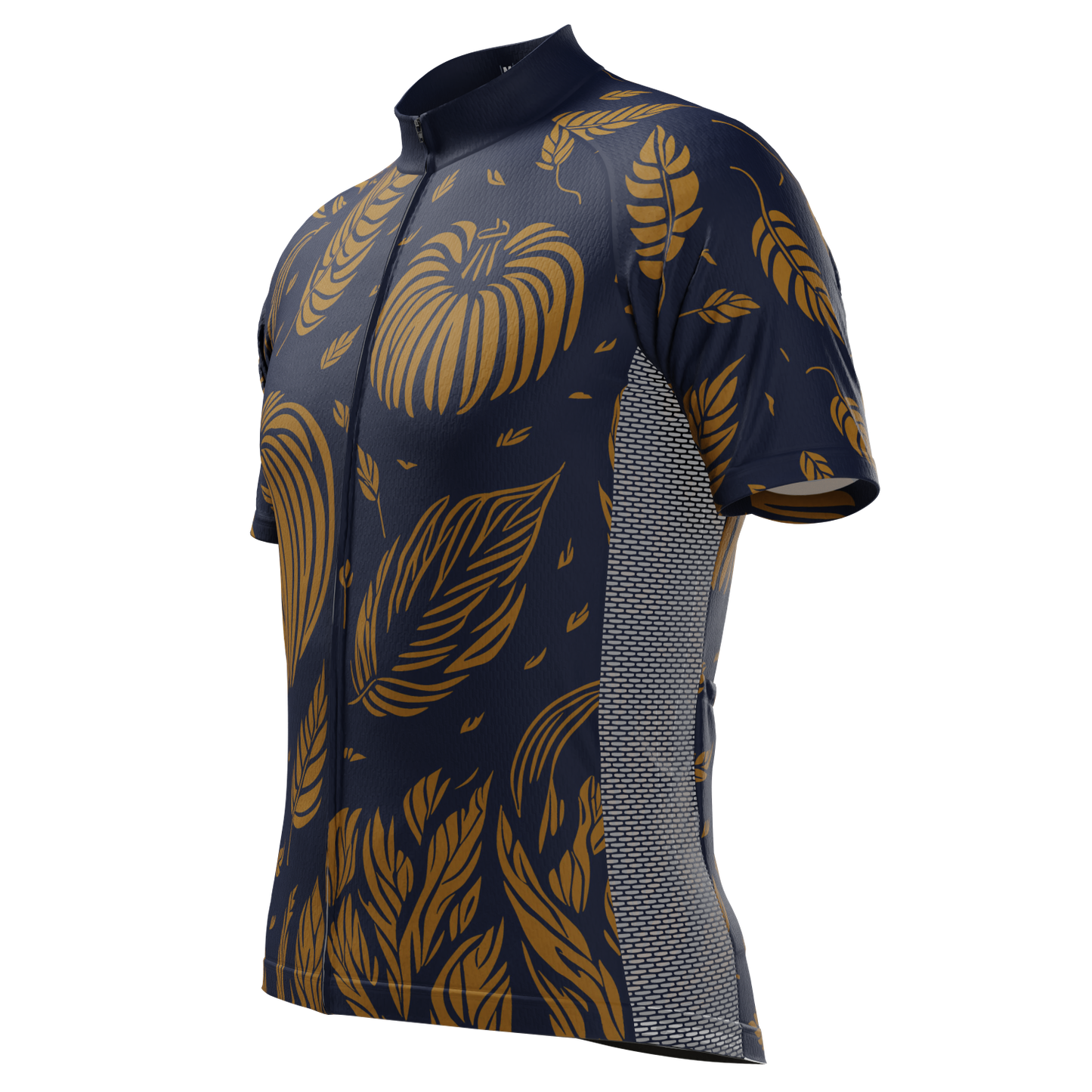 Men's Fall Pumpkins Short Sleeve Cycling Jersey