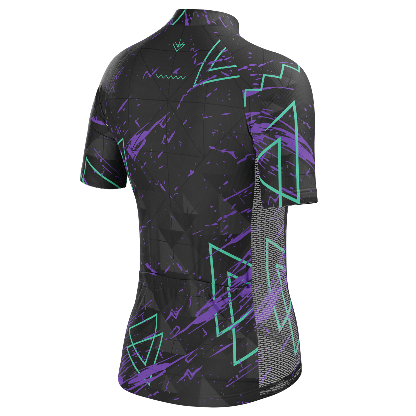 Women's Dark Geometry Short Sleeve Cycling Jersey