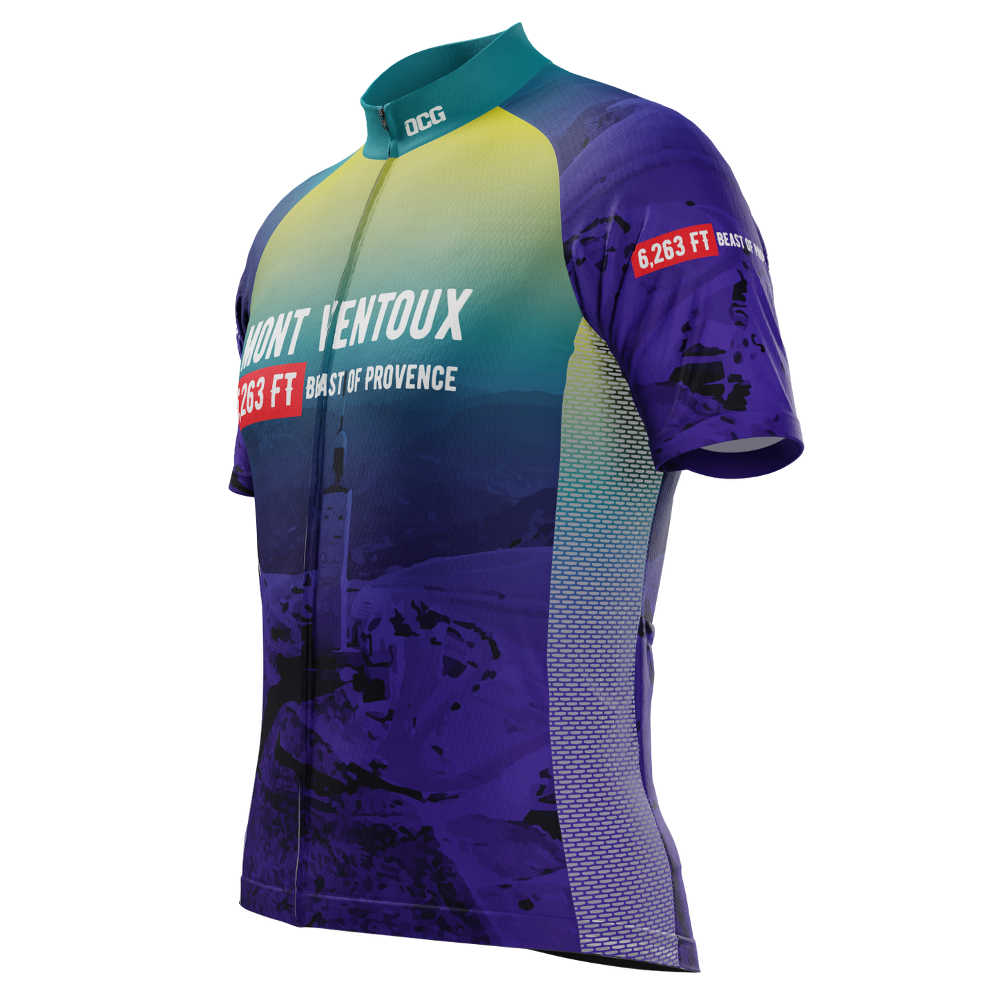 Men's Mont Ventoux Epic Climbs  Short Sleeve Cycling Jersey