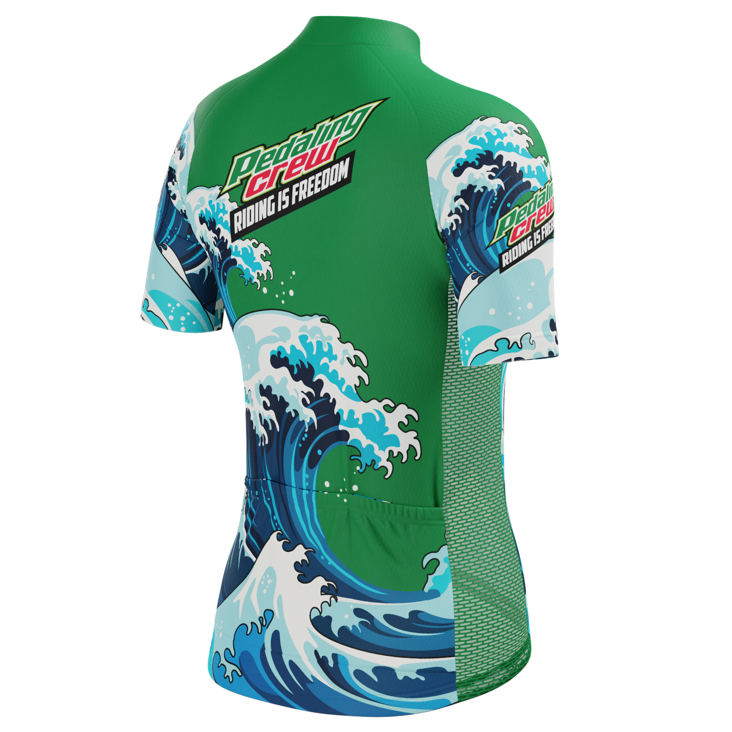 Women's Pedaling Crew - Riding Is Freedom Short Sleeve Cycling Jersey