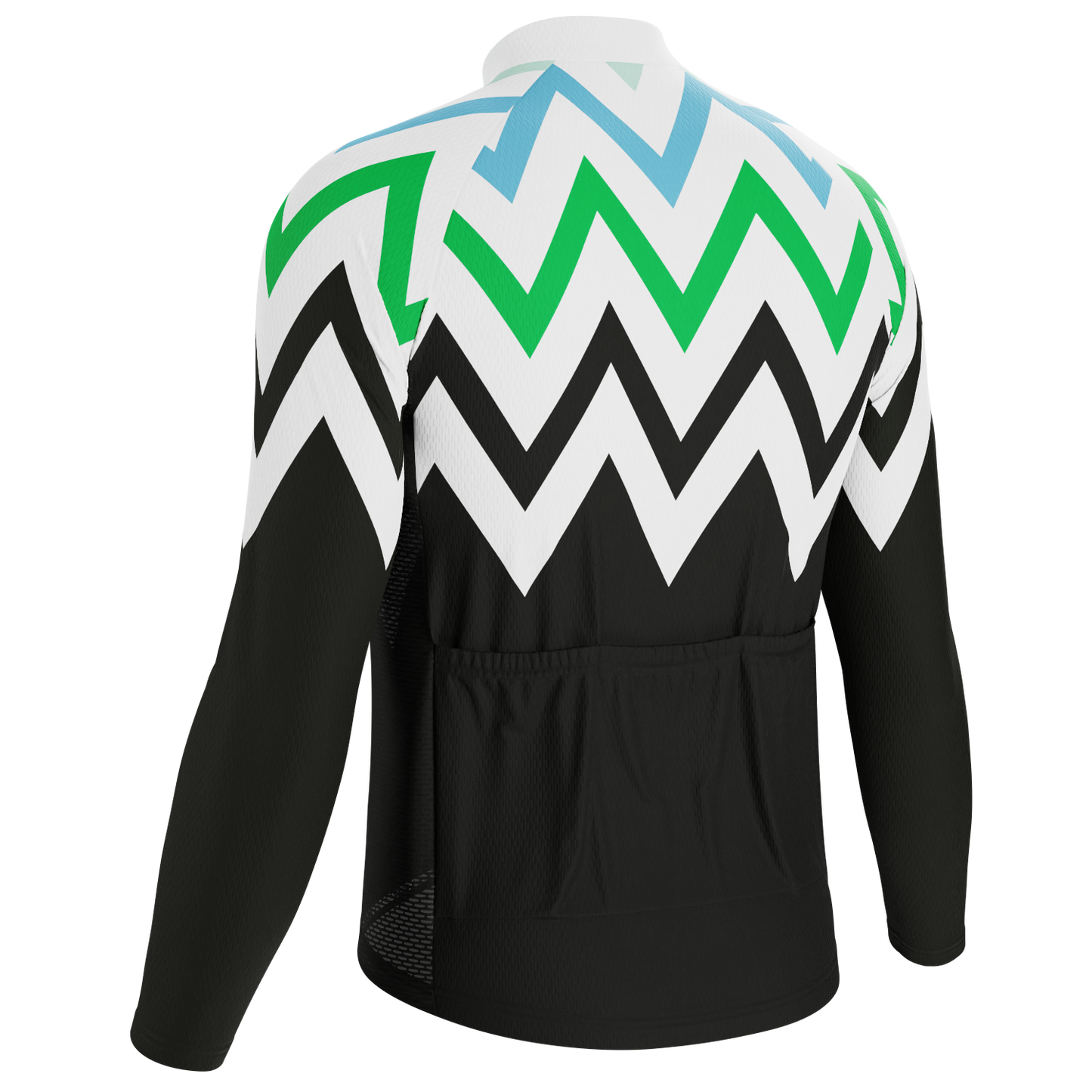 Men's ZigZag Mountain Long Sleeve Cycling Jersey