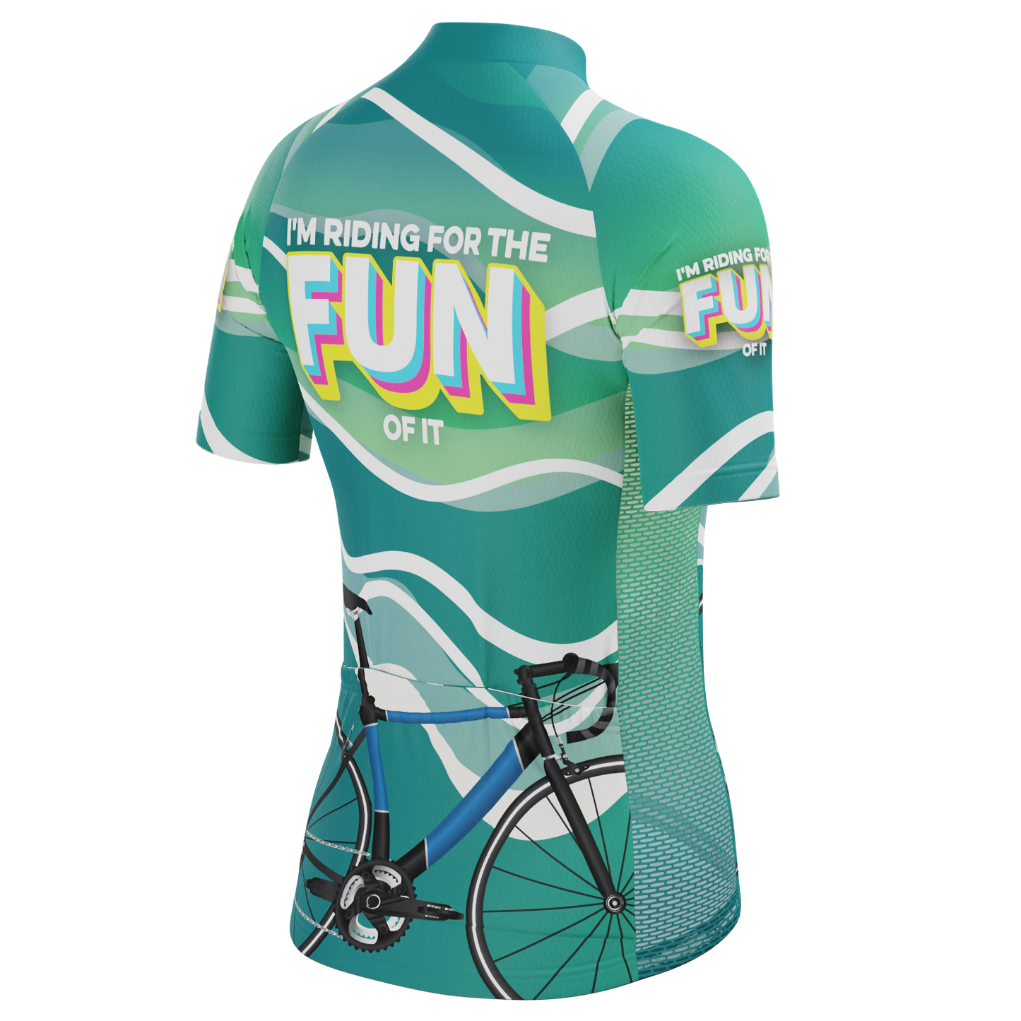 Women's I'm Riding For The Fun Of It Short Sleeve Cycling Jersey