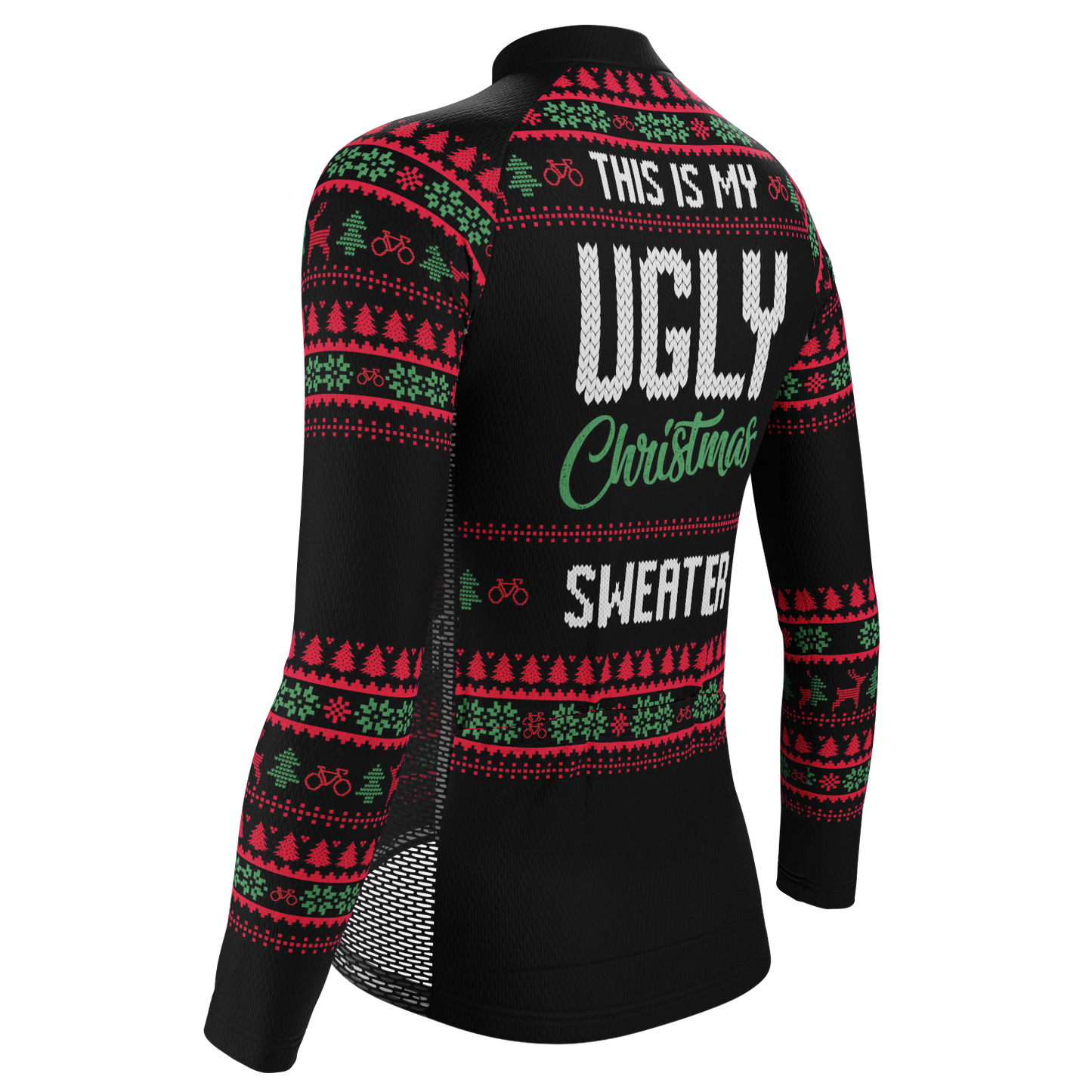 Women's This is my Ugly Christmas Sweater Long Sleeve Cycling Jersey