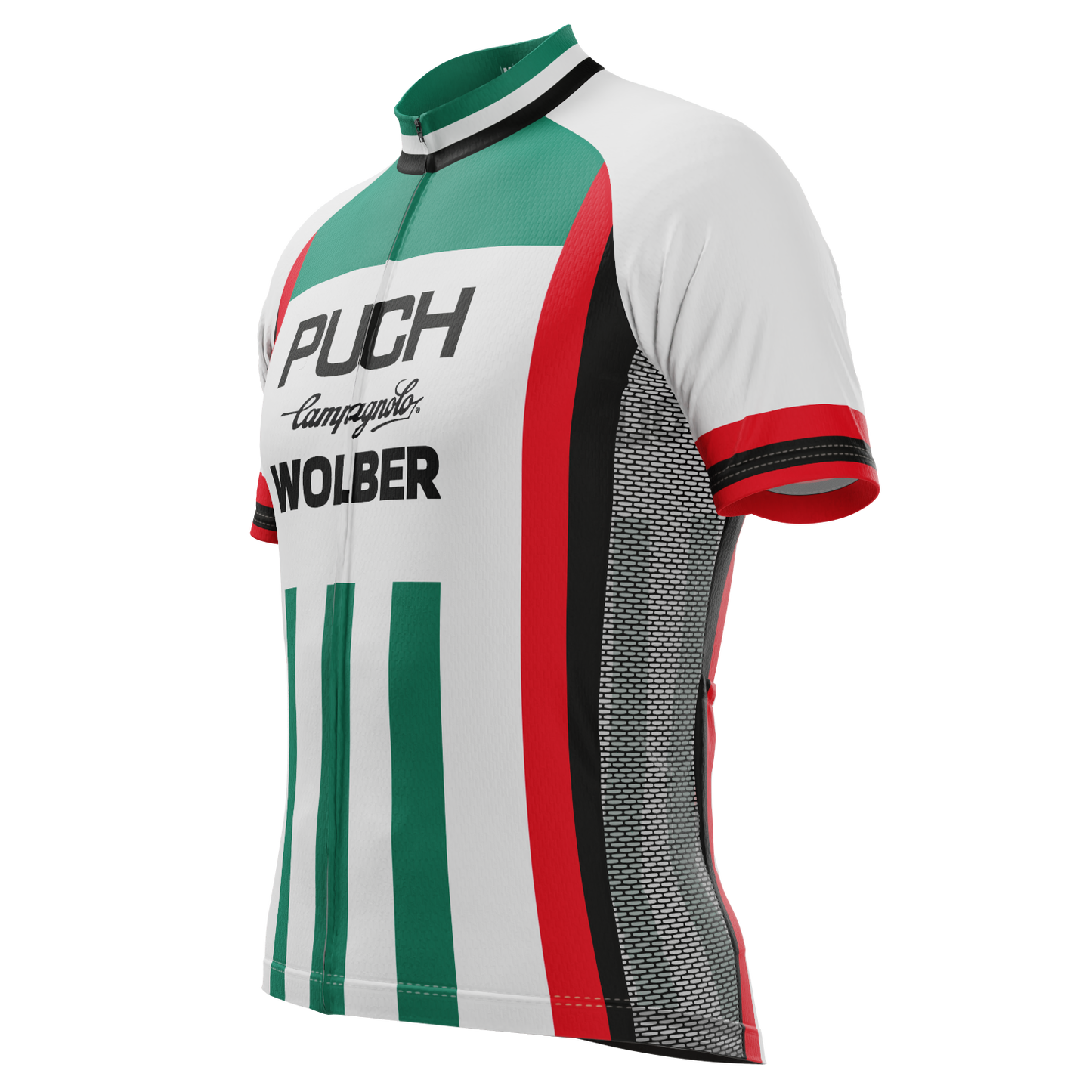 Men's Retro 1981 Puch Campagnolo Wolber Short Sleeve Cycling Jersey