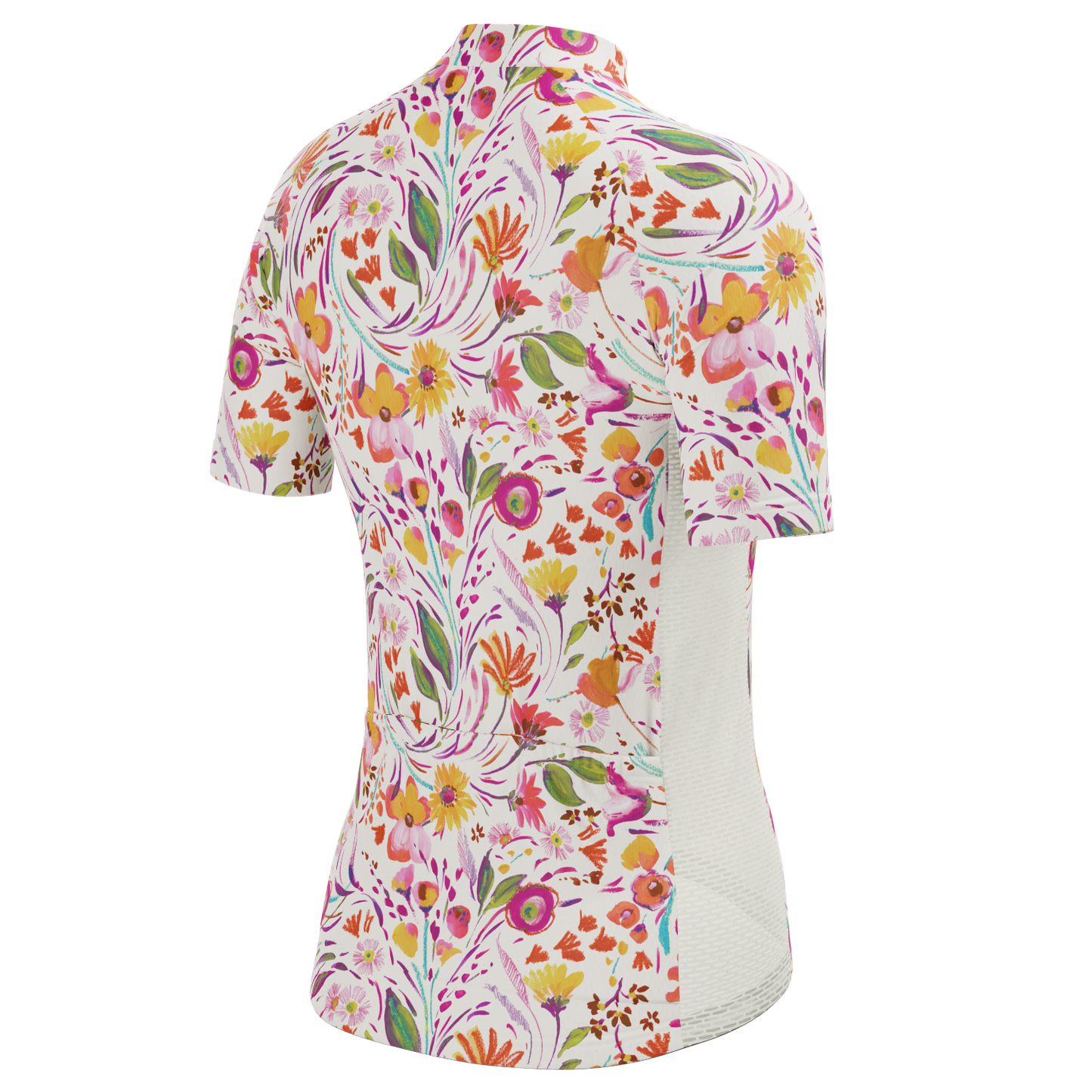 Women's Painterly Blooms Short Sleeve Cycling Jersey