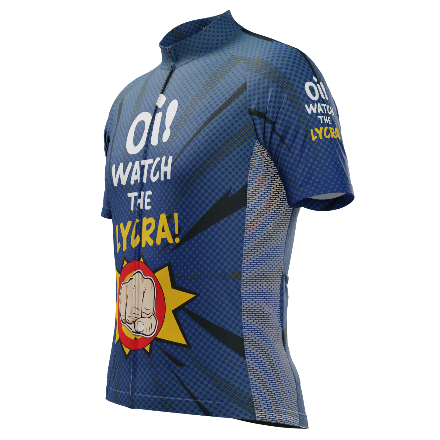 Men's Oi! Watch the Lycra! Short Sleeve Cycling Jersey