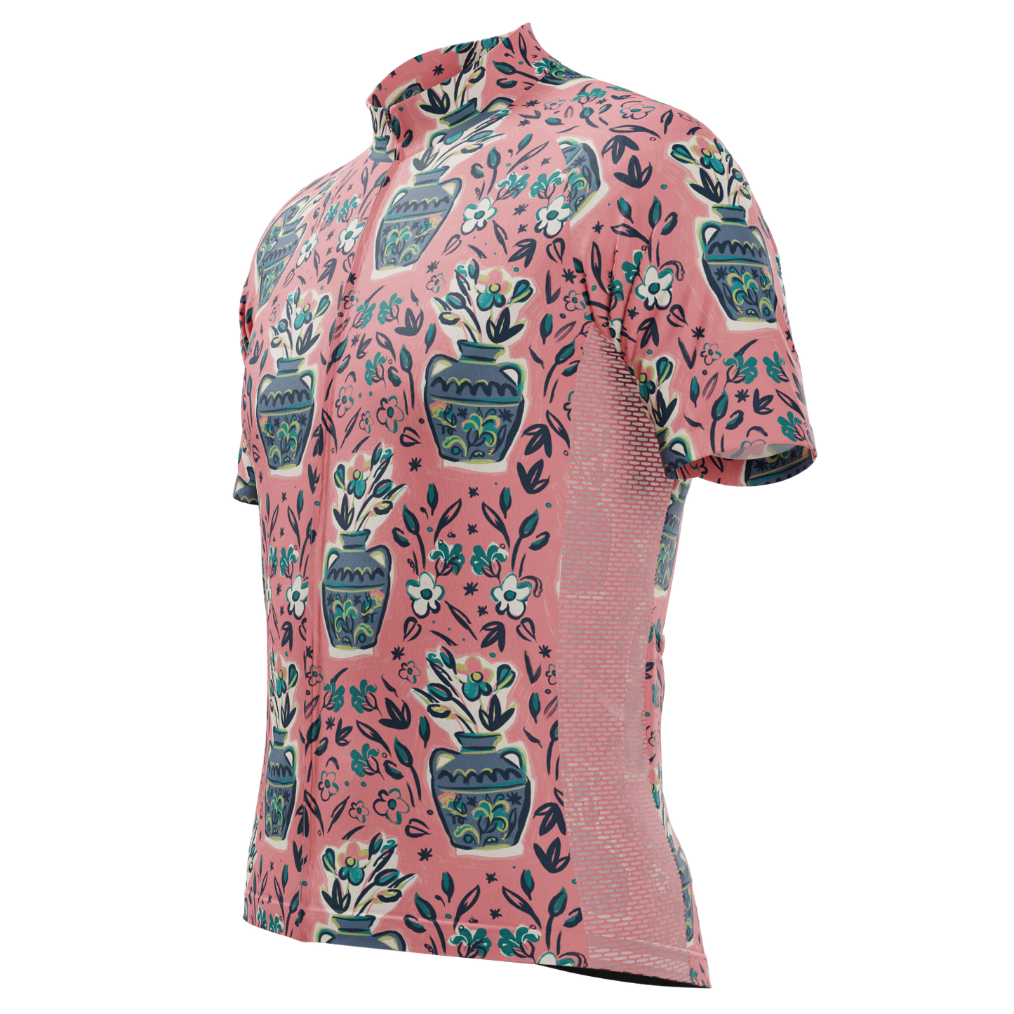Men's Vases & Flowers Short Sleeve Cycling Jersey