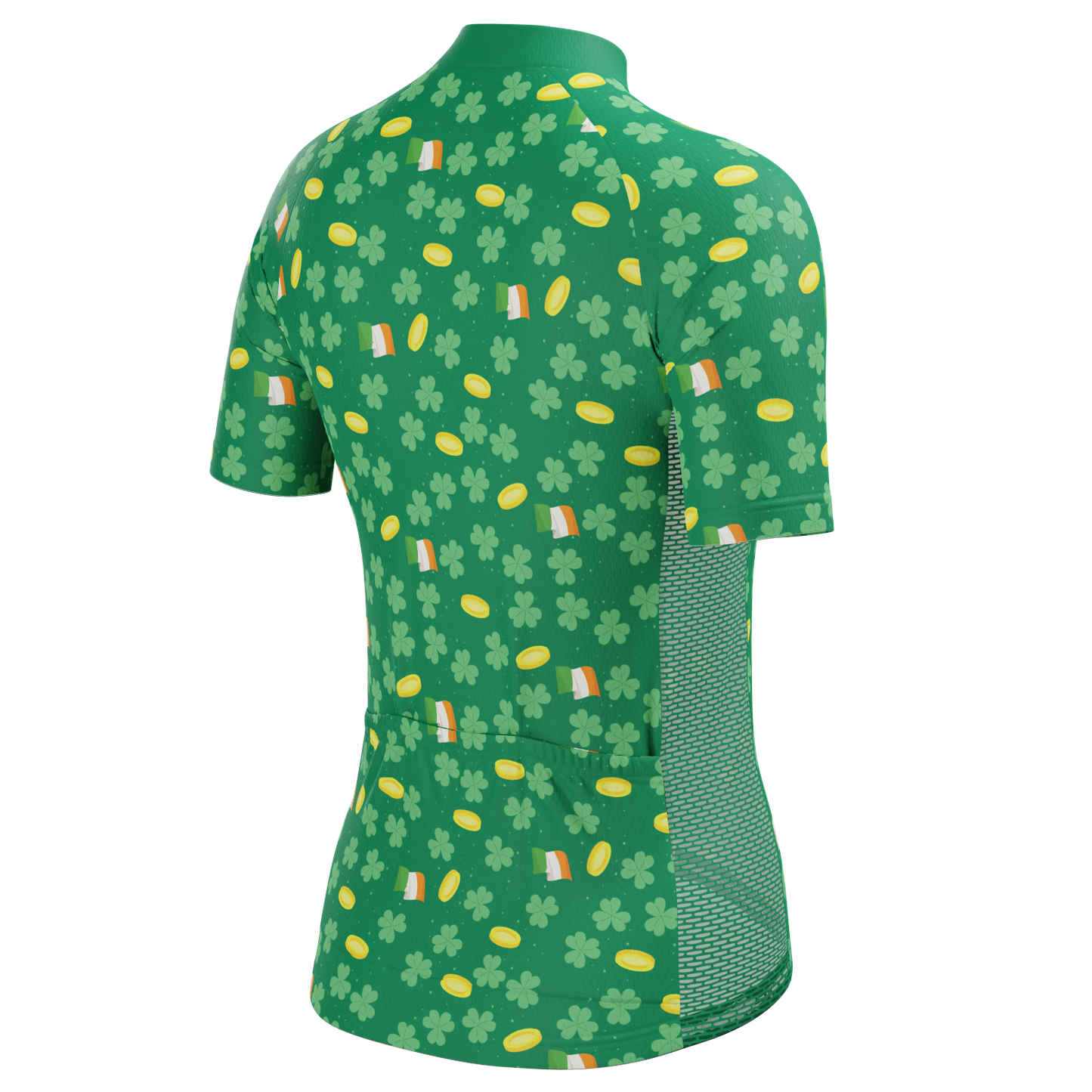 Women's Saint Patrick's Coins Short Sleeve Cycling Jersey
