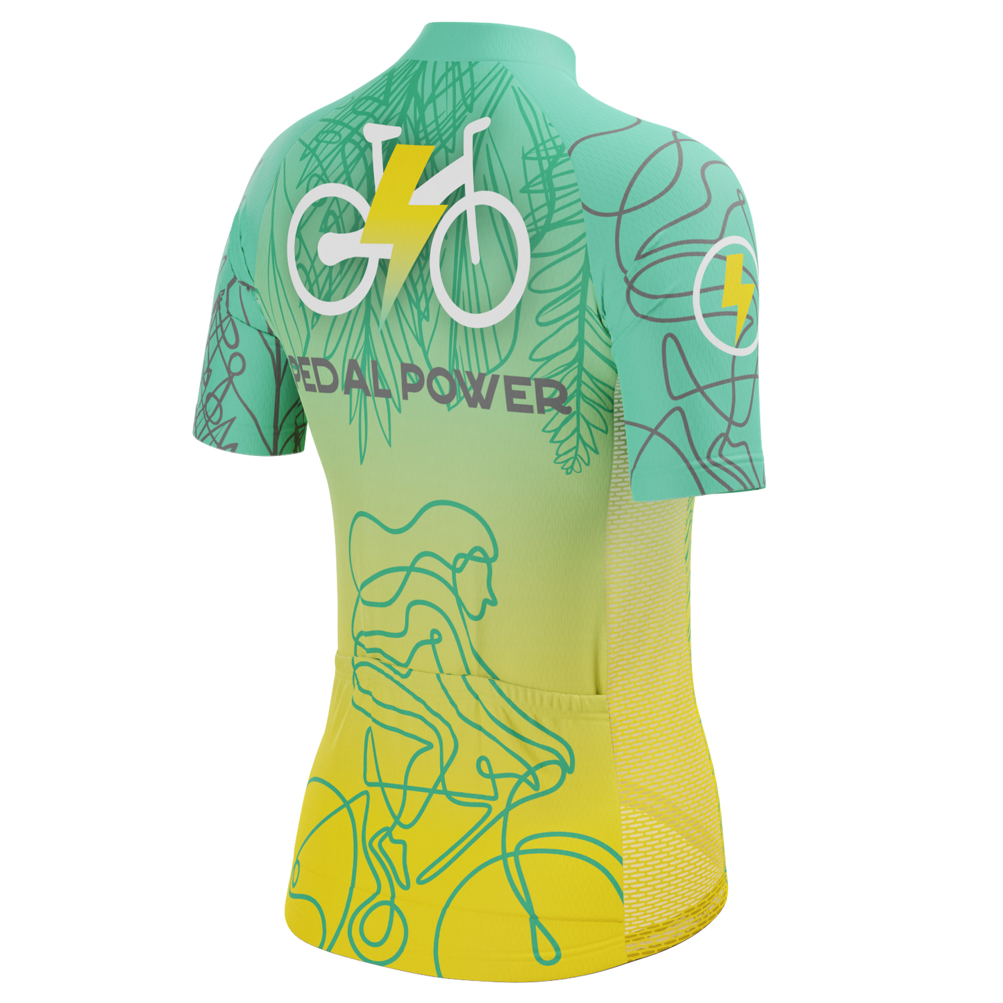Women's Pedal Power Short Sleeve Cycling Jersey