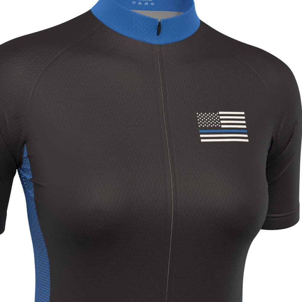 Women's Small American National Flag Short Sleeve Cycling Jersey