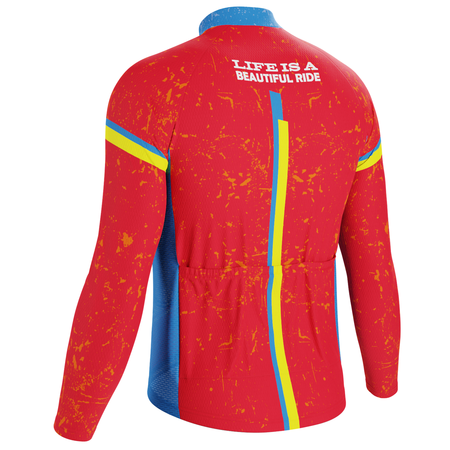 Men's Life is a Beautiful Ride Long Sleeve Cycling Jersey