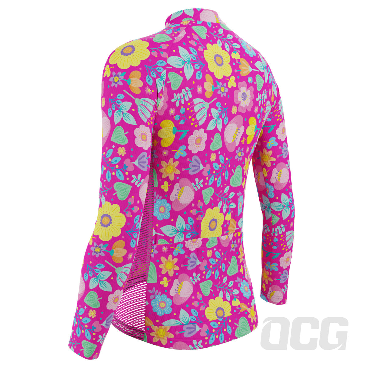 Women's Bouquet Floral Long Sleeve Cycling Jersey