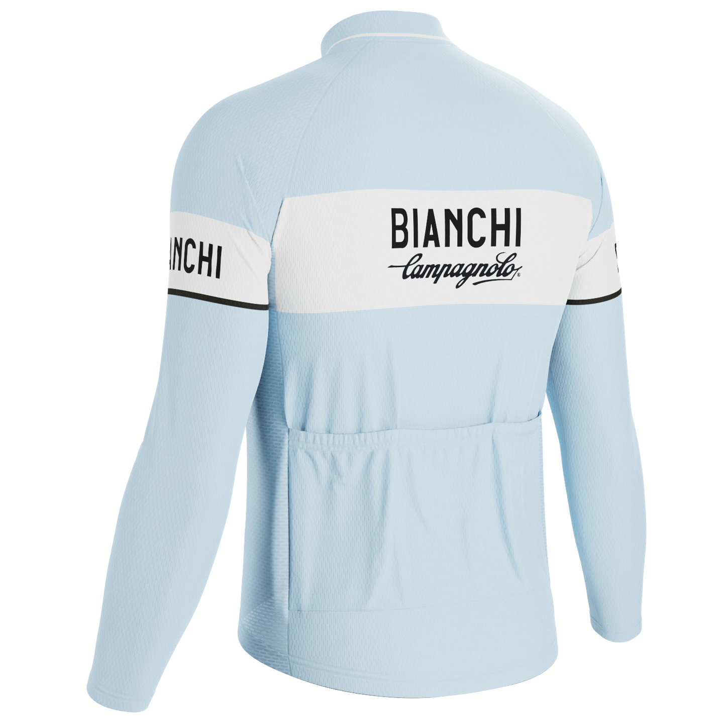 Men's Retro Bianchi Long Sleeve Cycling Jersey