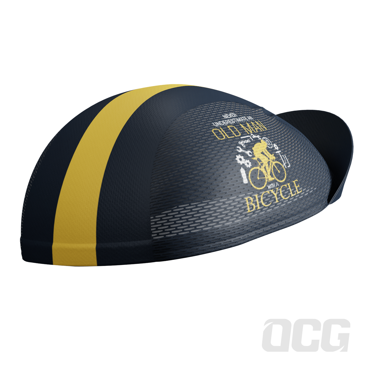 Unisex Never Underestimate an Old Man Quick Dry Cycling Cap