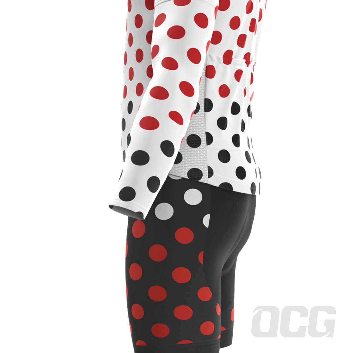 Men's Polka Dots 4 Piece Cycling Kit