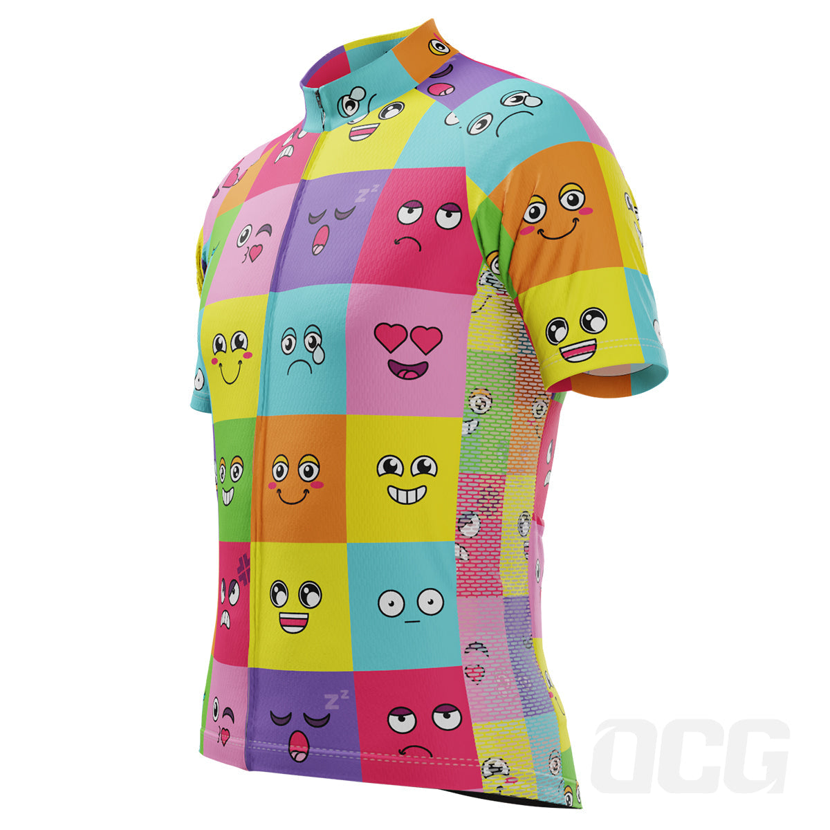 Men's Emoji Fever Short Sleeve Cycling Jersey