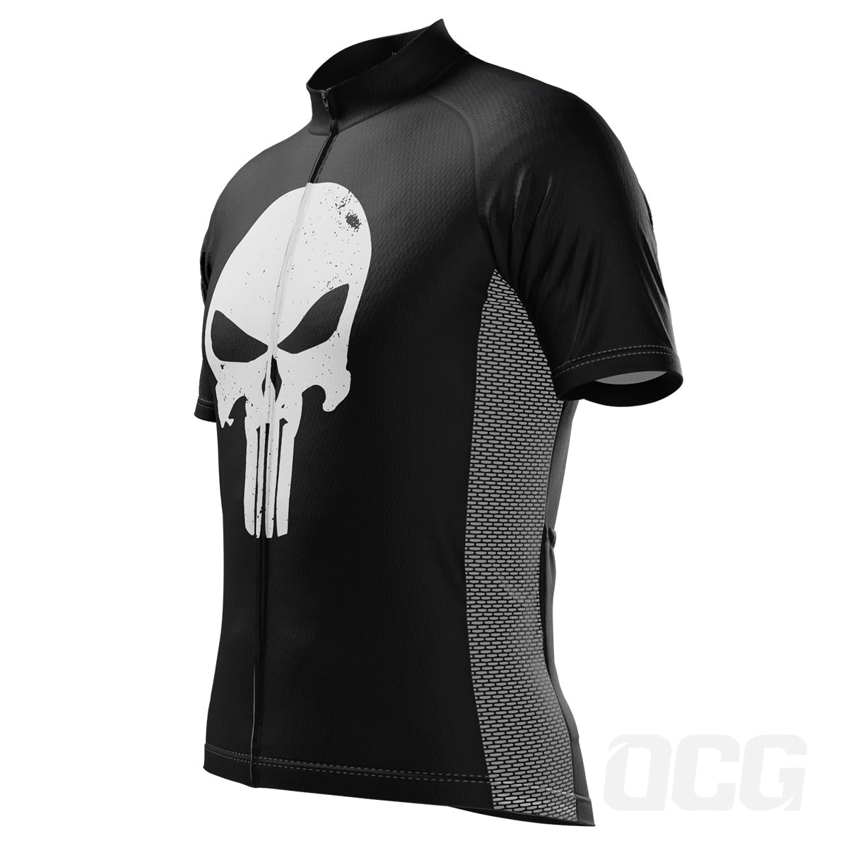 Men's Punisher Skull Short Sleeve Cycling Jersey