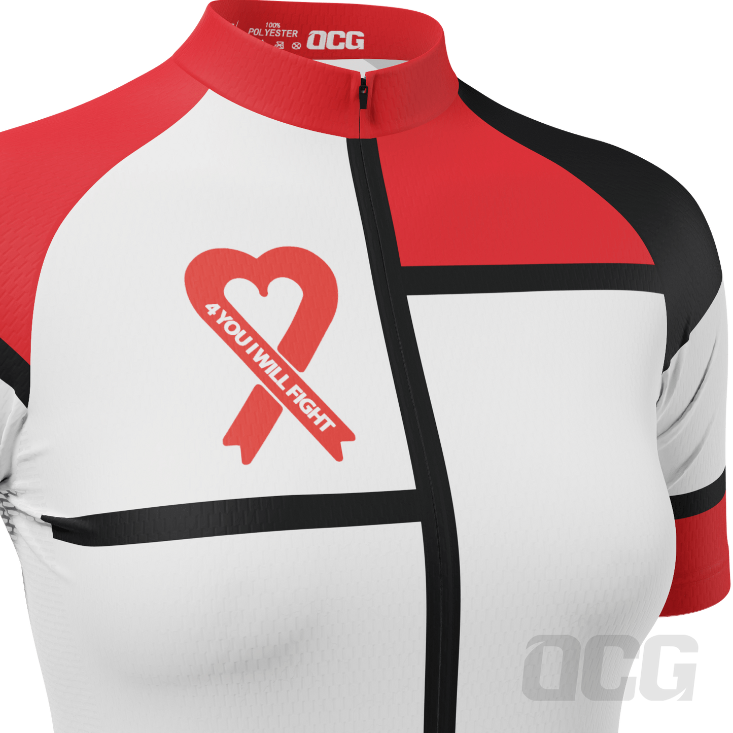 Women's La Vie Claire in Red Custom Short Sleeve Cycling Jersey