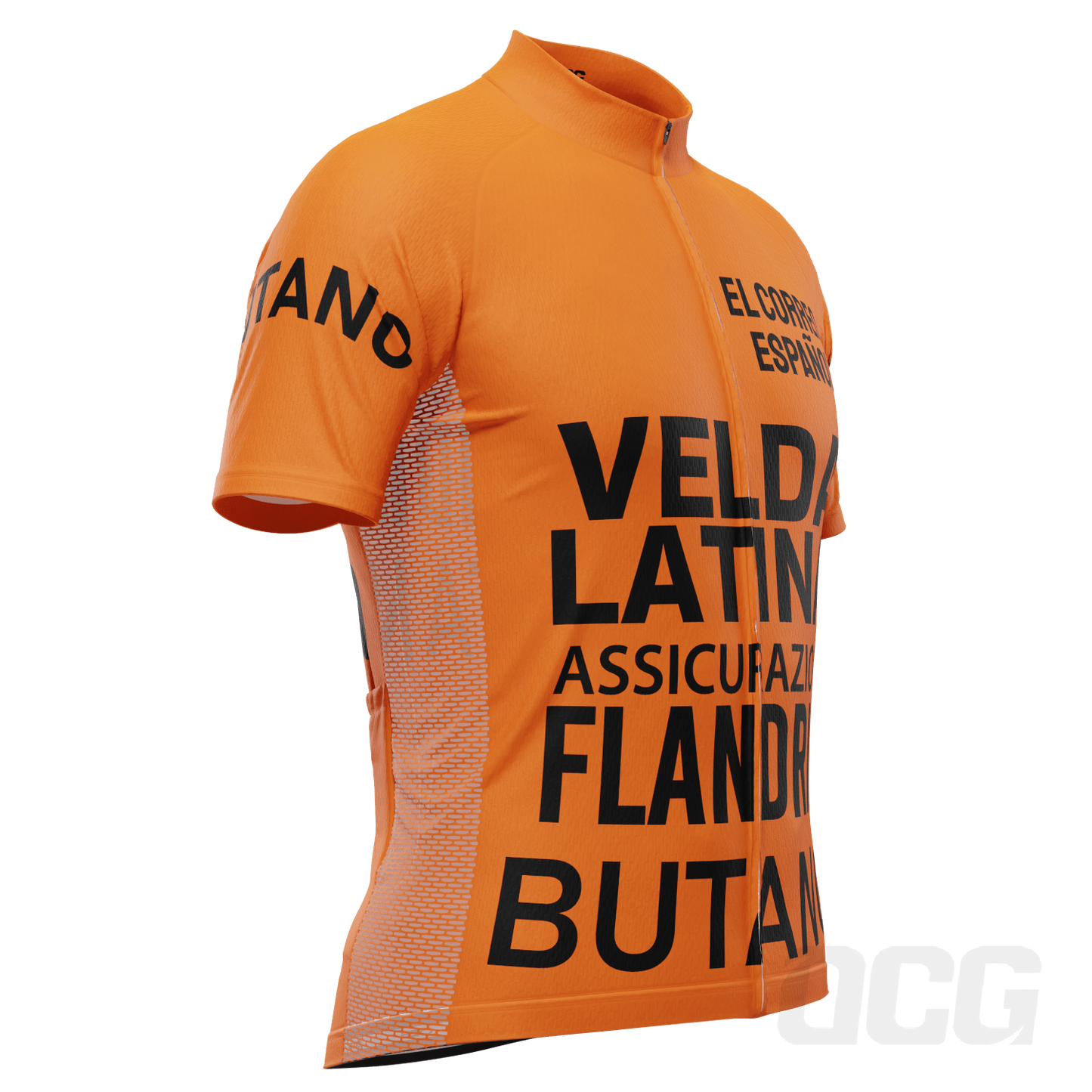 Men's Retro 1977 Flandria Maertens Vuelta a España Short Sleeve Cycling Jersey