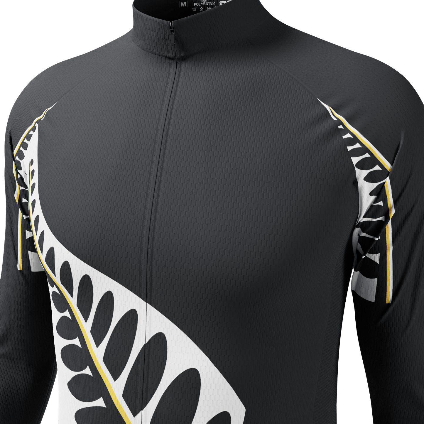 Men's New Zealand Silver Fern Long Sleeve Cycling Jersey