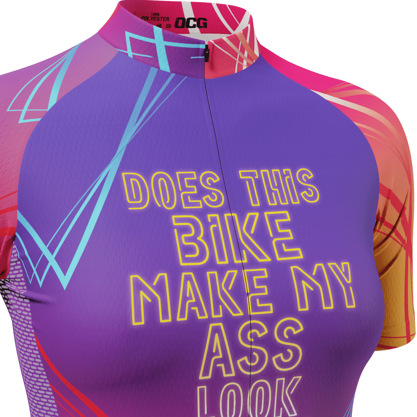 Women's Fast Ass Short Sleeve Cycling Jersey