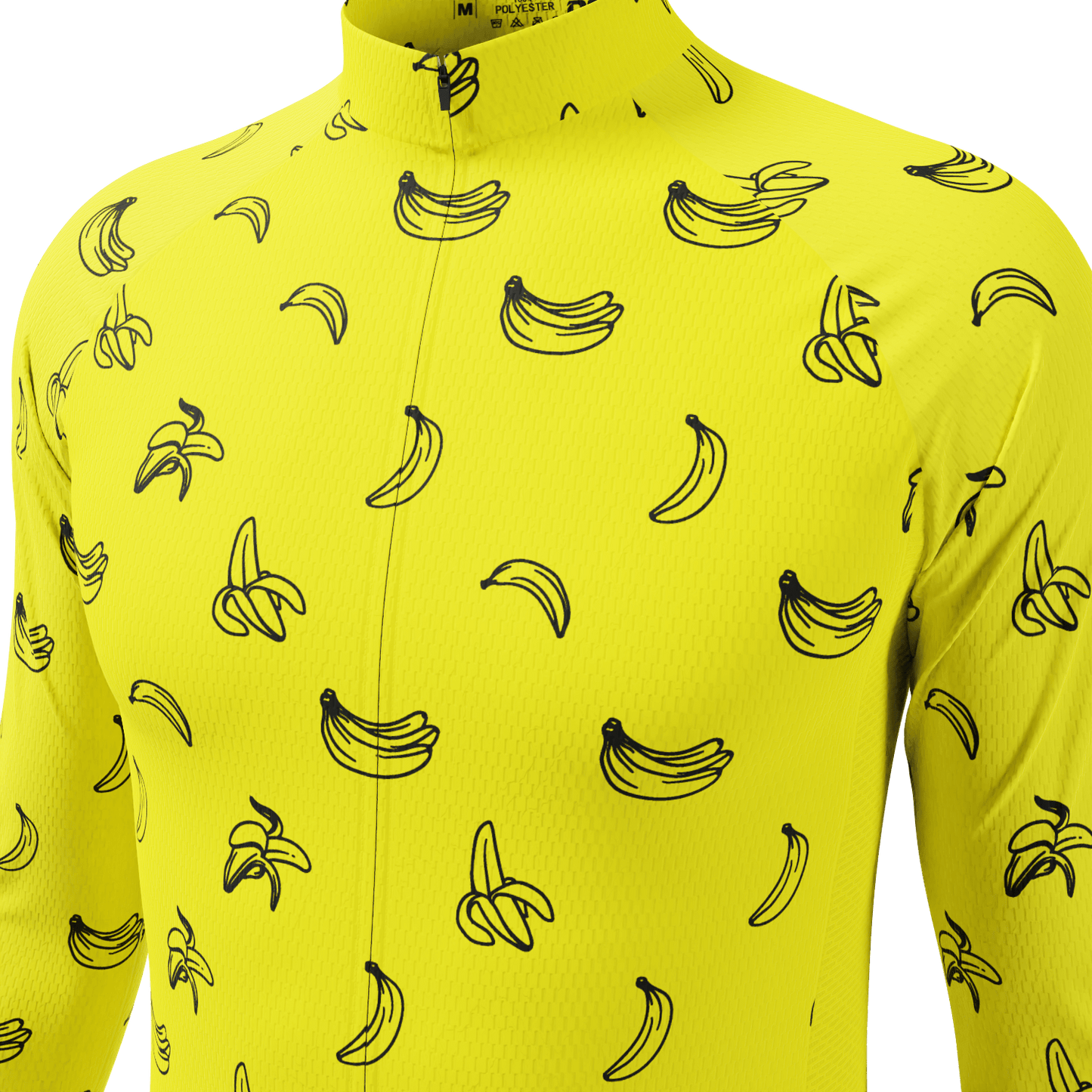 Men's Must Be Bananas Long Sleeve Cycling Jersey