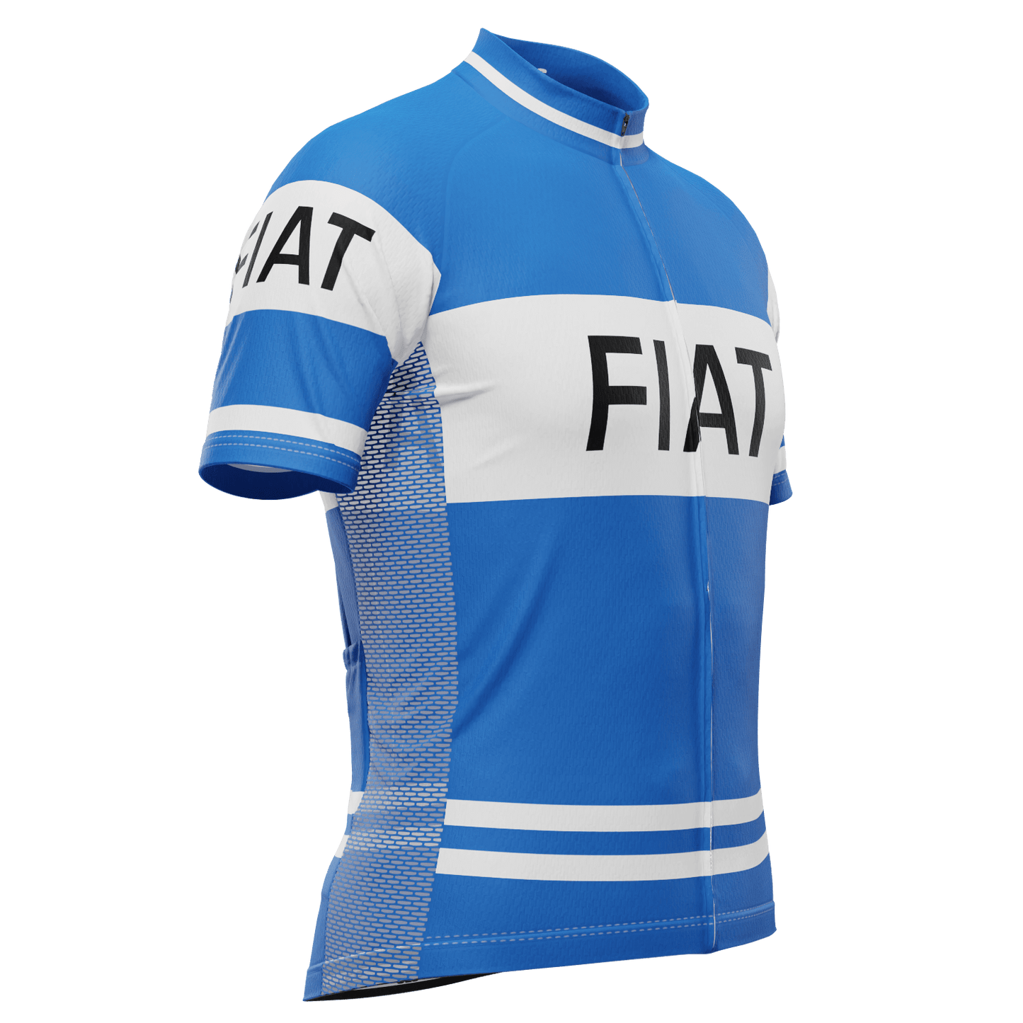 Men's Retro FIAT France Team Short Sleeve Cycling Jersey