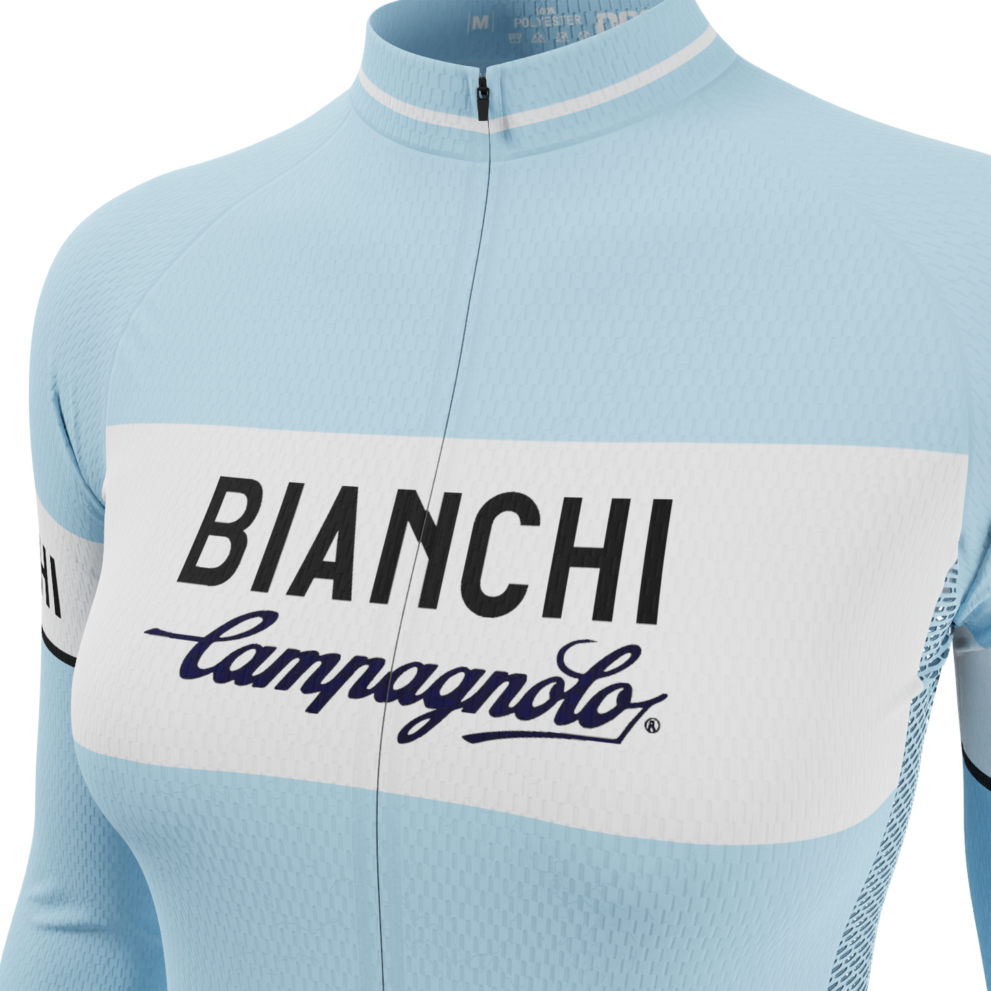 Women's Retro Bianchi Long Sleeve Cycling Jersey