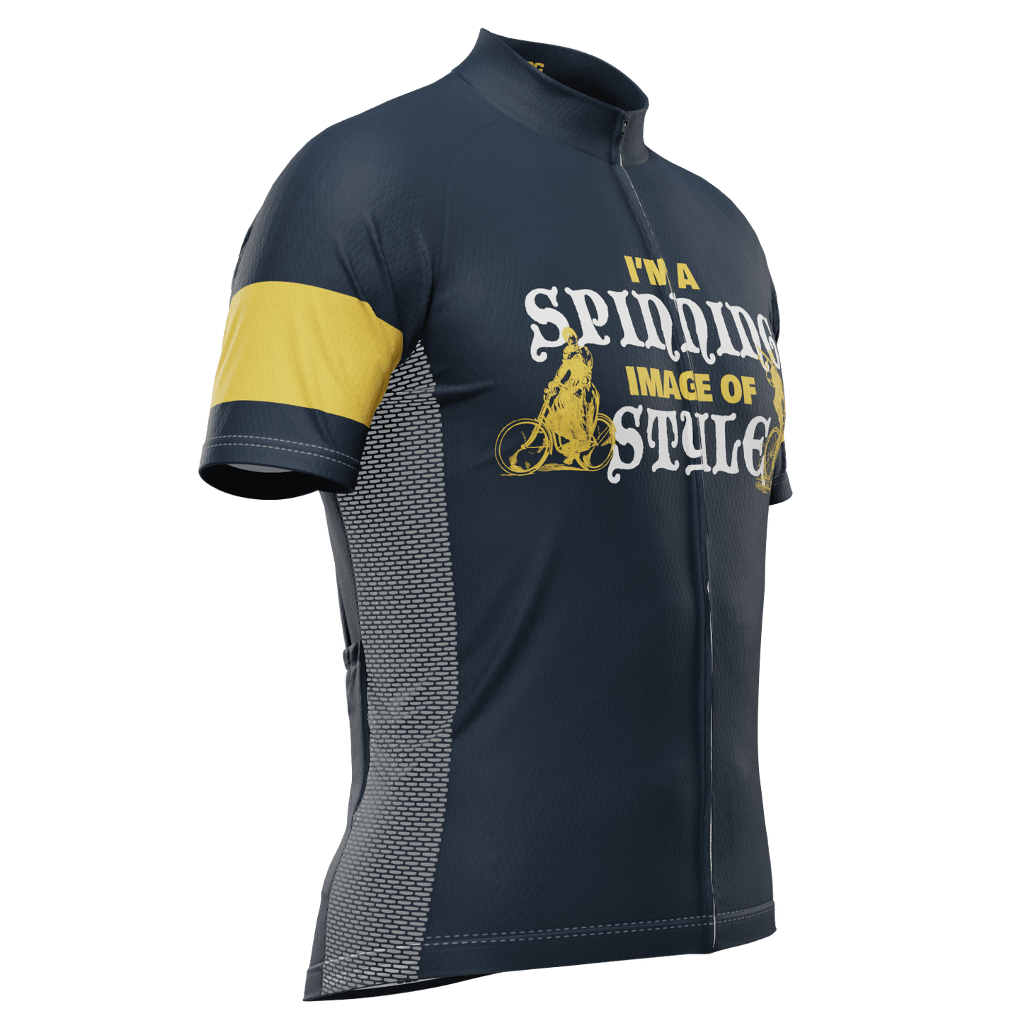 Men's I'm a Spinning Image of Style Short Sleeve Cycling Jersey