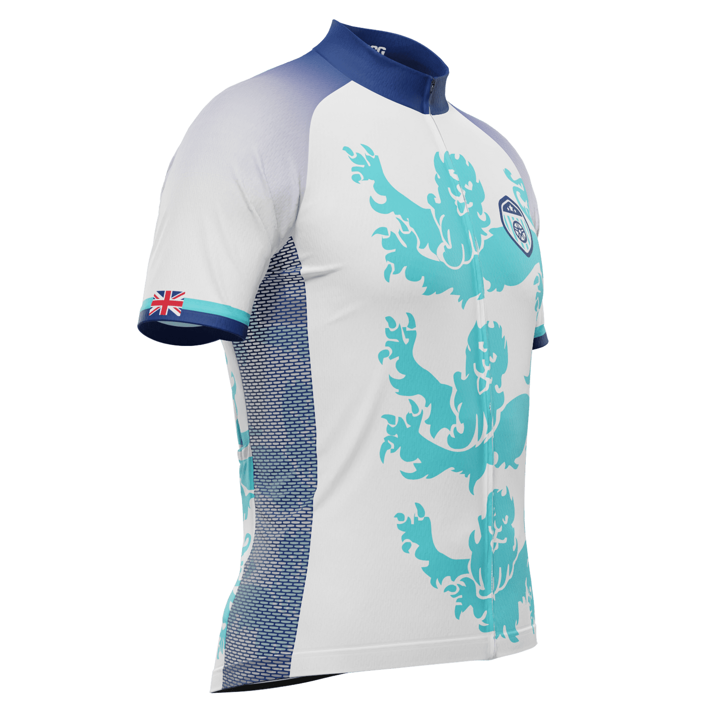 Men's England Soccer Short Sleeve Cycling Jersey