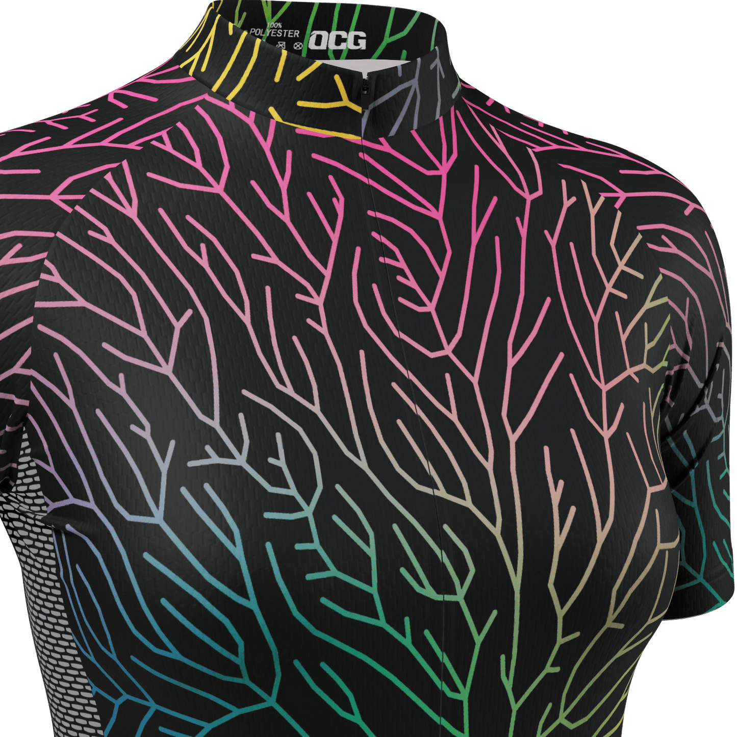 Women's Holographic Branches Short Sleeve Cycling Jersey