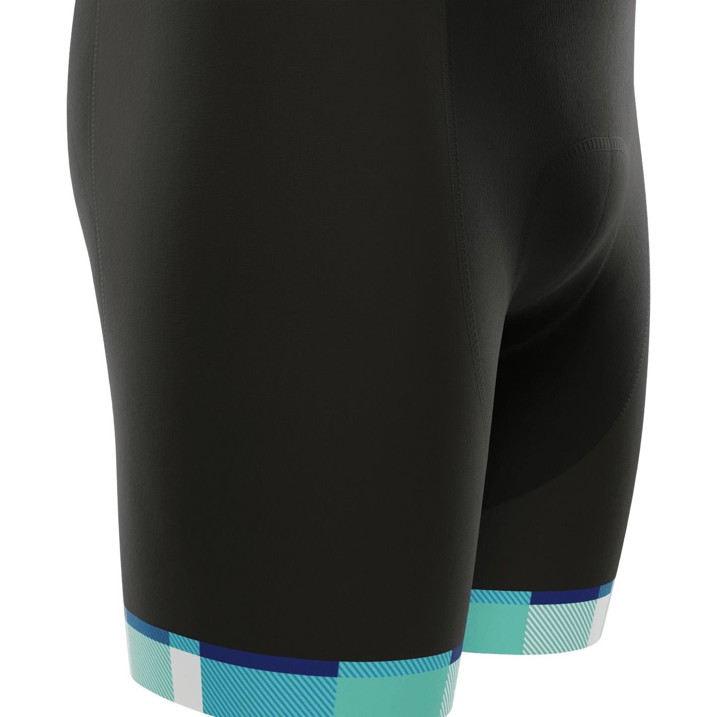 Men's Classic Tartan Gel Padded Cycling Bib