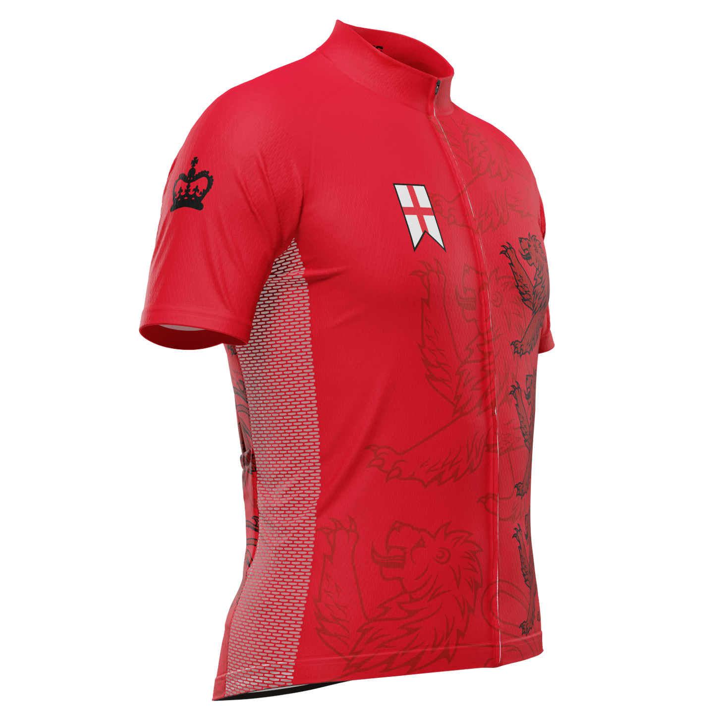 Men's England Three Lions Short Sleeve Cycling Jersey