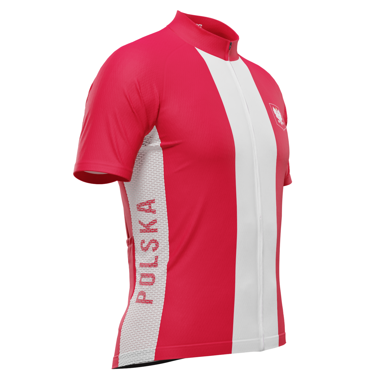 Men's Poland Polska National Flag Short Sleeve Cycling Jersey