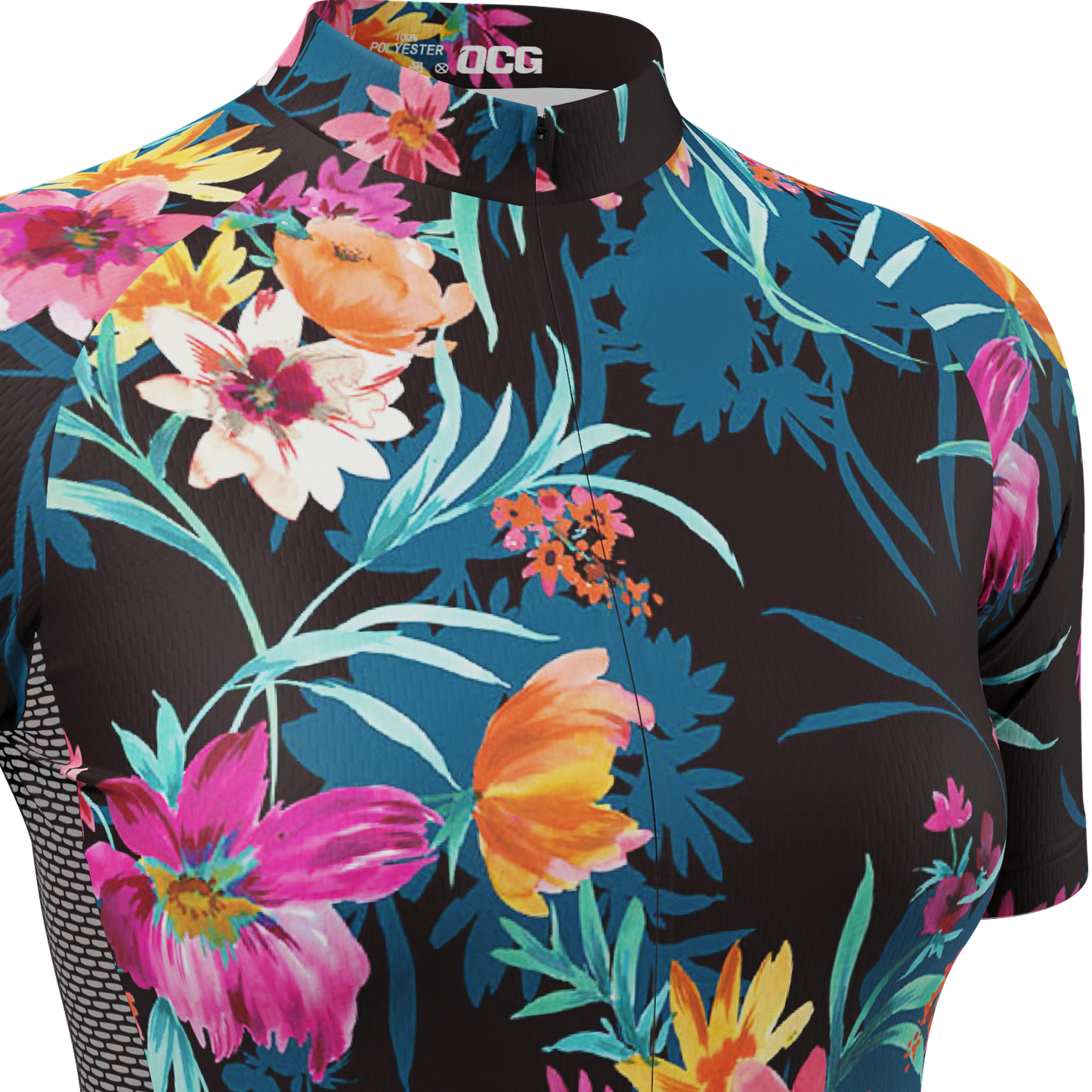 Women's Tropical Bloom Short Sleeve Cycling Jersey