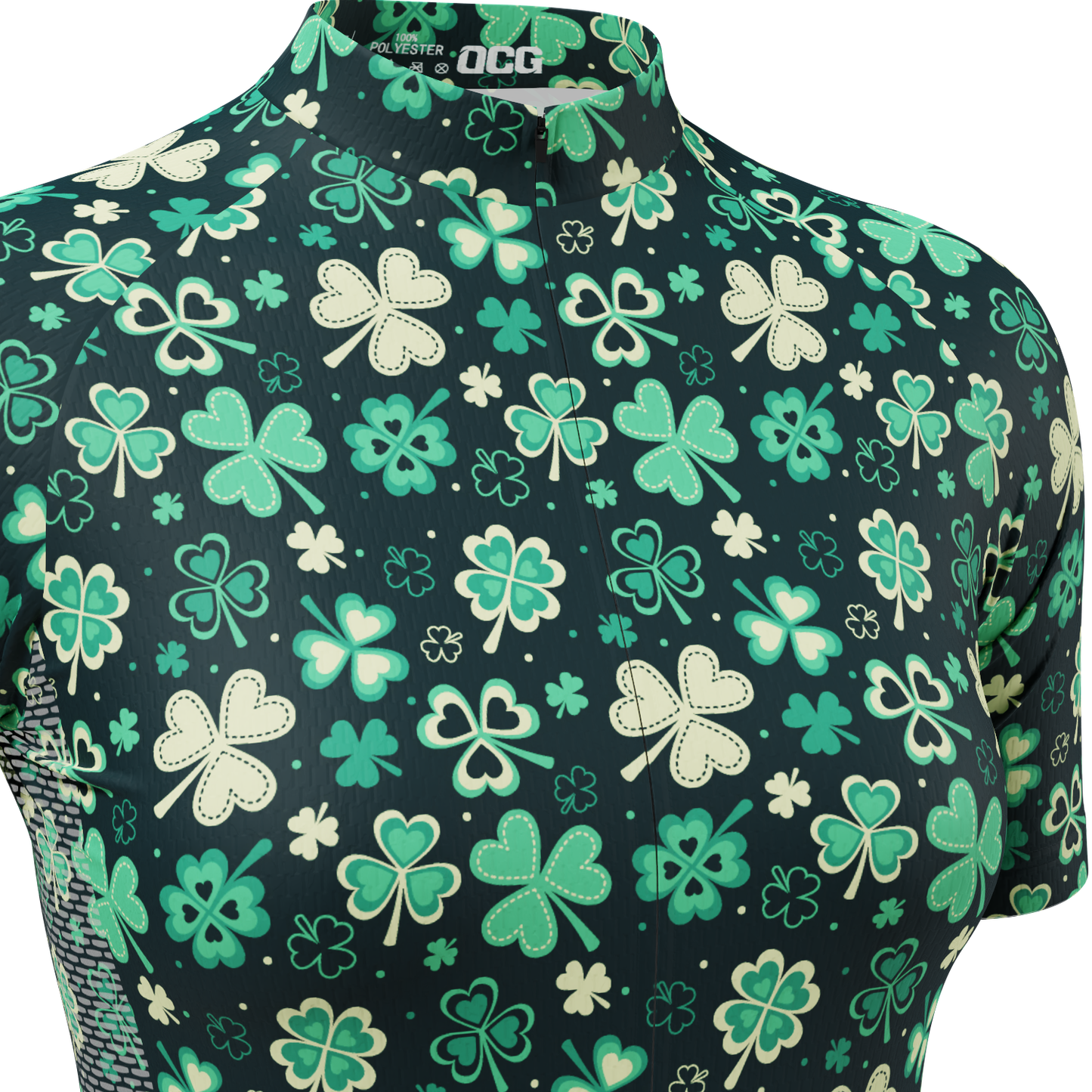 Women's Shamrocks & Clovers Short Sleeve Cycling Jersey