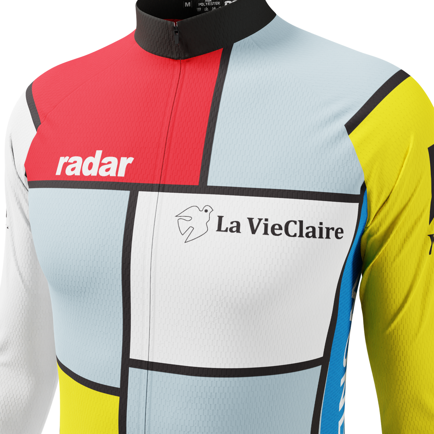 Men's Retro La Vie En Claire Long Sleeve Cycling Jersey