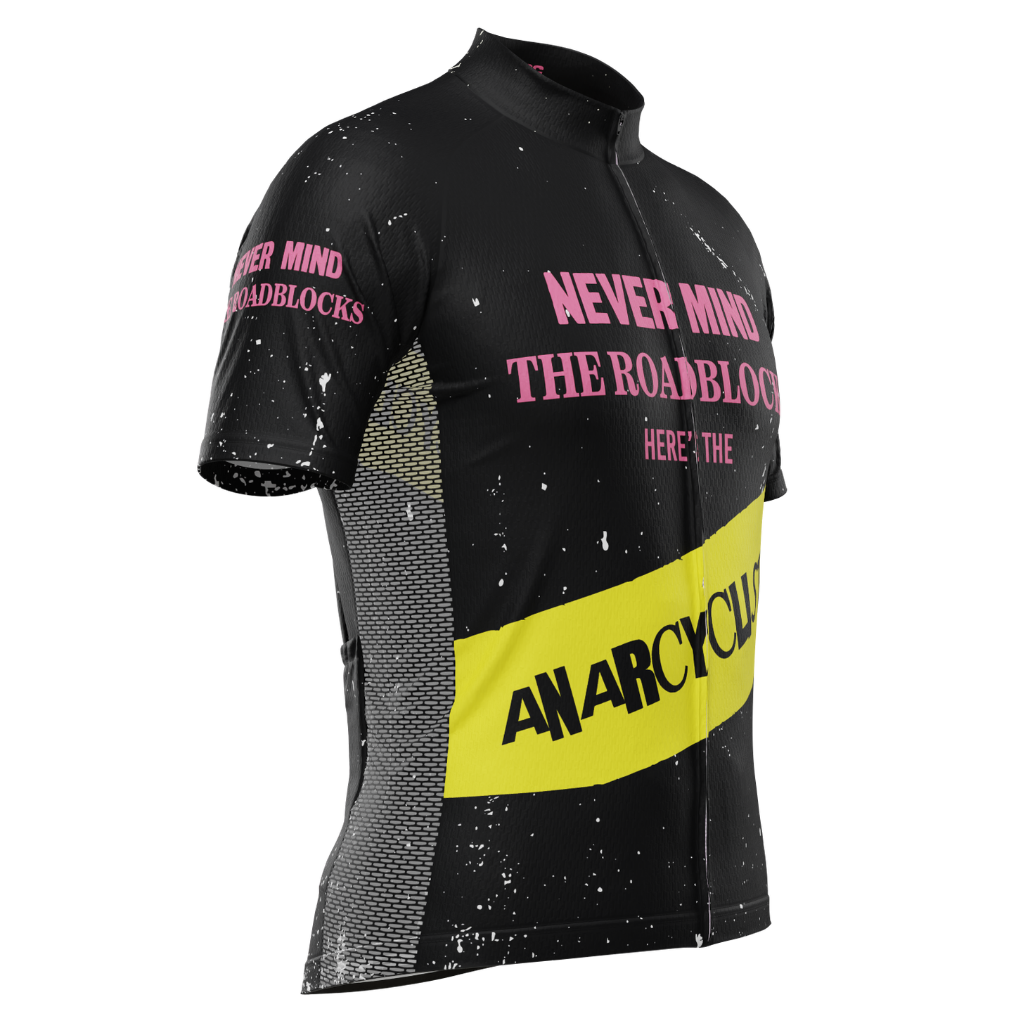 Men's Never Mind The Roadblocks Short Sleeve Cycling Jersey