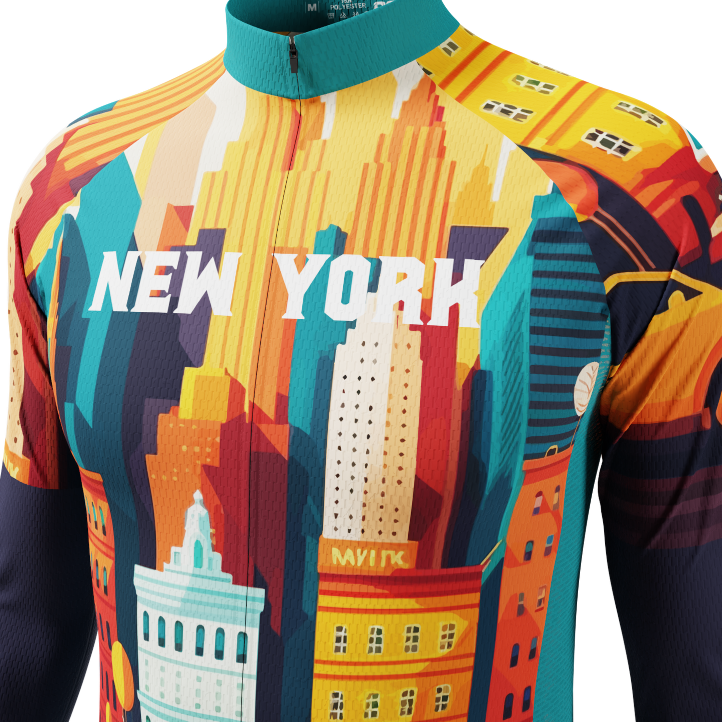 Men's Around The World - New York Long Sleeve Cycling Jersey