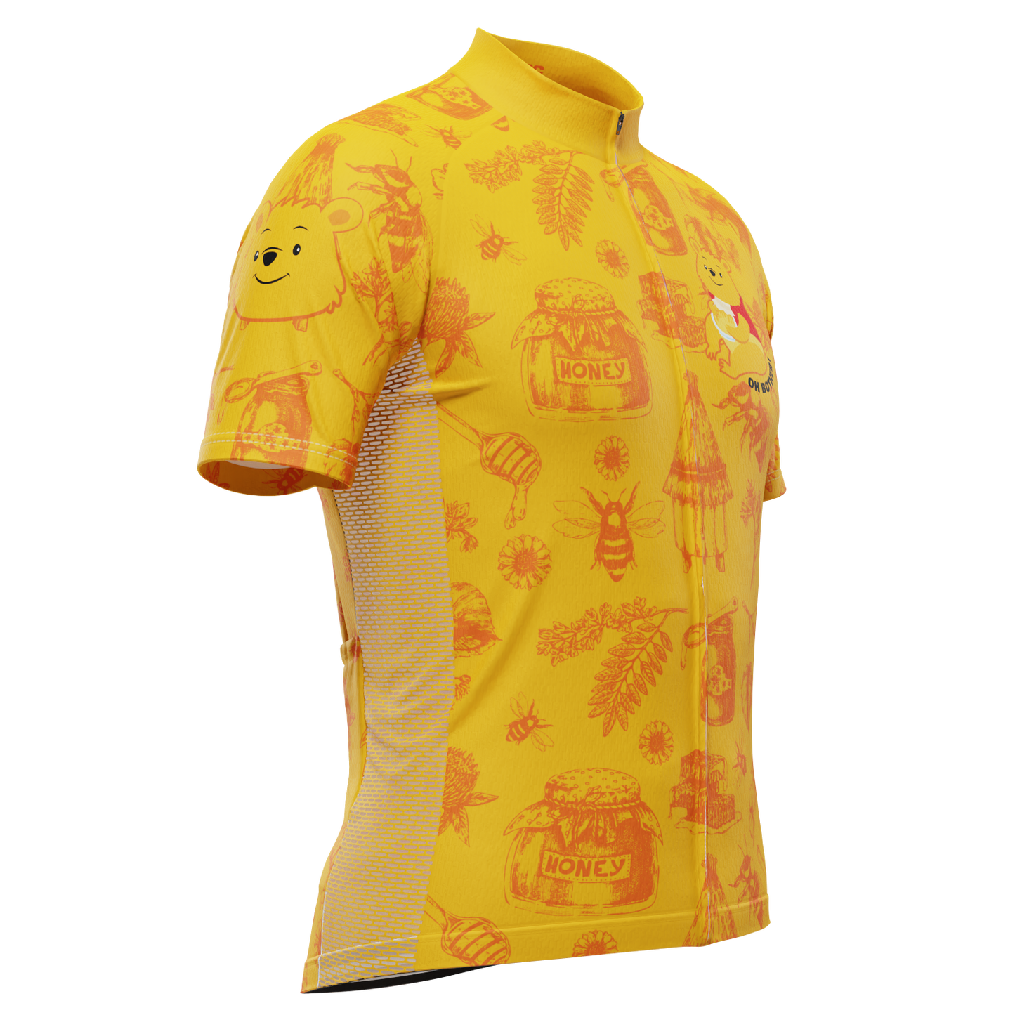 Men's Winnie The Pooh Oh Bother! Short Sleeve Cycling Jersey