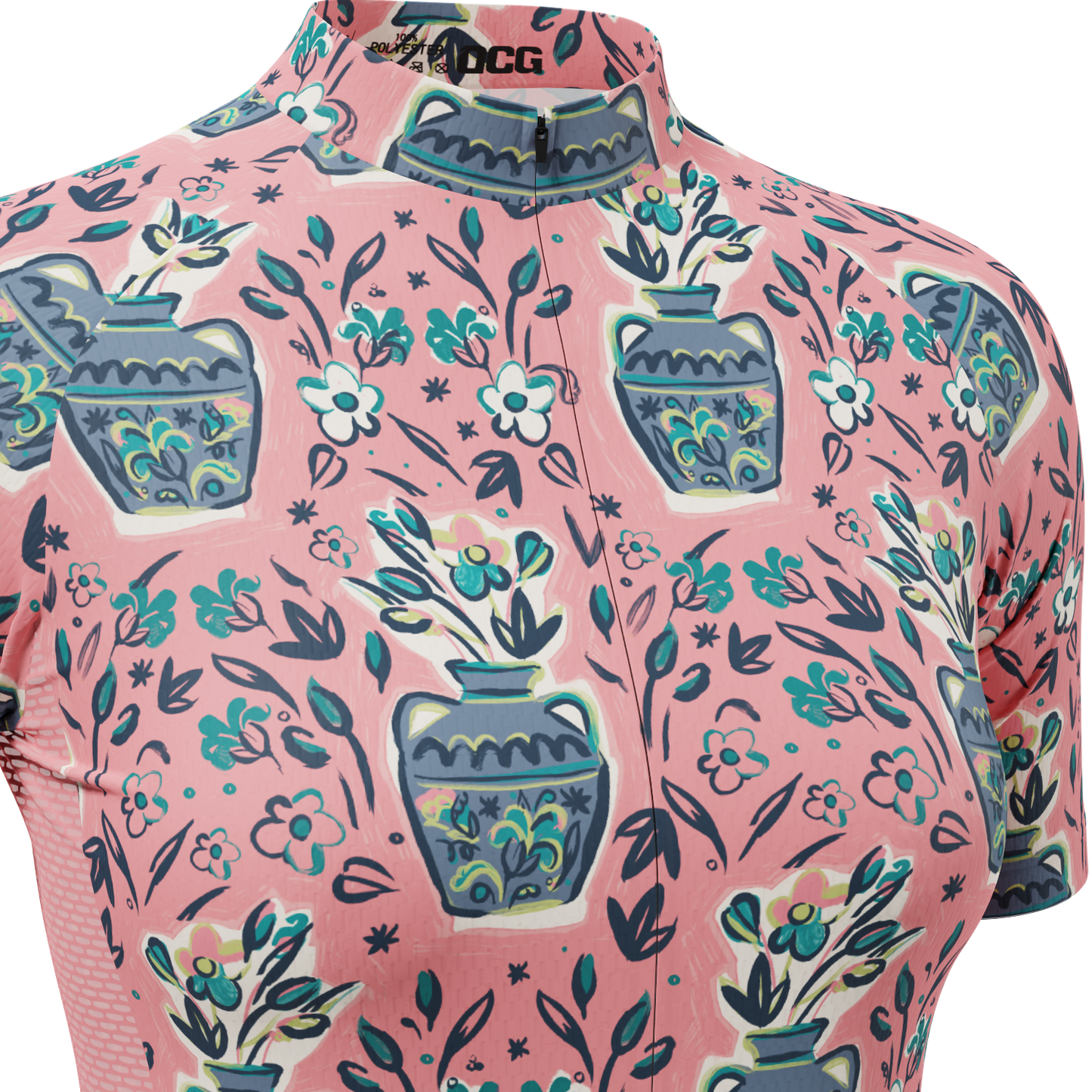 Women's Vases & Flowers Short Sleeve Cycling Jersey